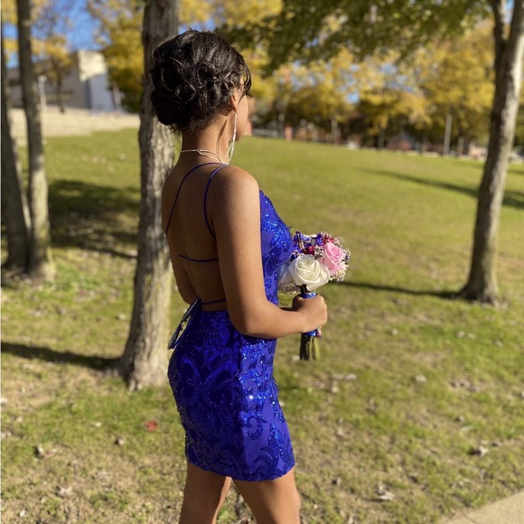sachin and babi light blue dress Homecoming Dresses 2026 | Hoco & Mini Dresses main image 0
